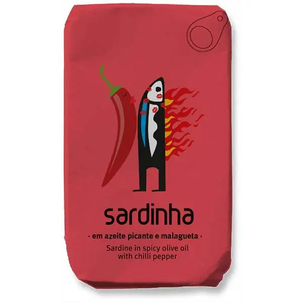 Sardinha sardine în ulei de măsline picant cu ardei iute 120g