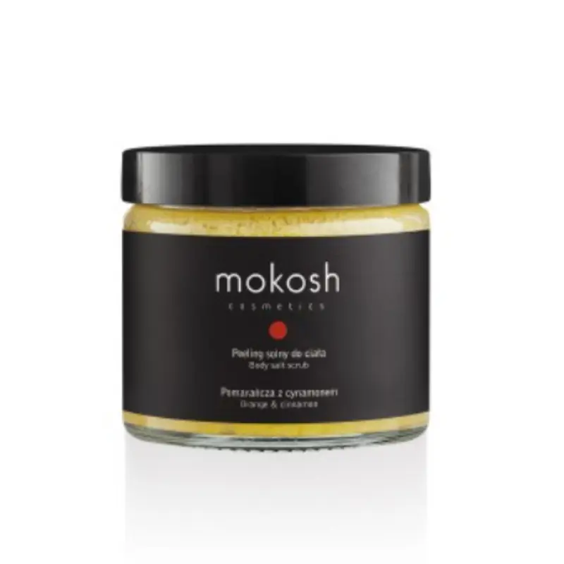 Scrub cu sare pentru corp de portocale & scortisoara - 600 g Mokosh