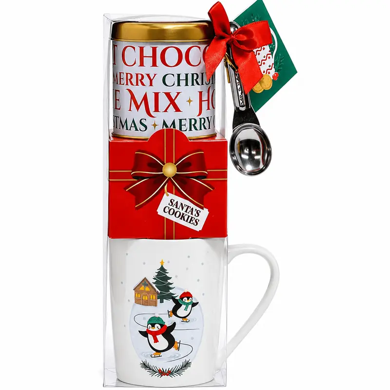 Secret Santa - cu ciocolată caldă și biscuiți Becky's Pinguin