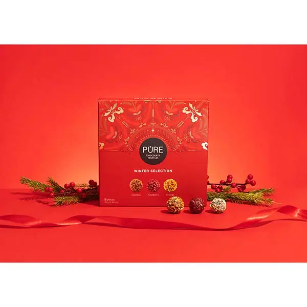 Selectie de trufe de ciocolata Red 9U Pure