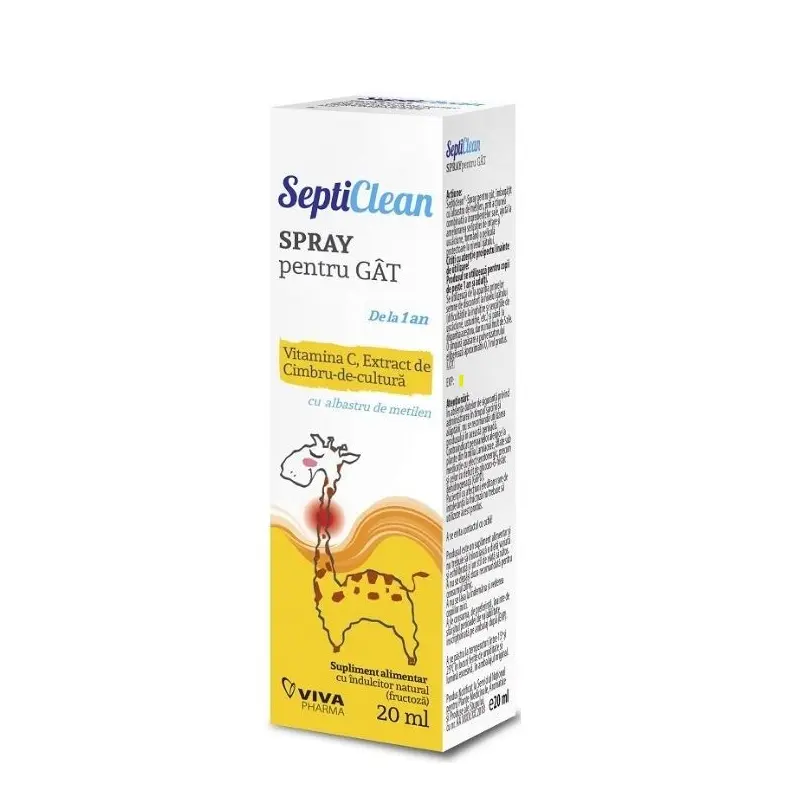 Septiclean spray pentru gât 20 ml – Viva Pharma