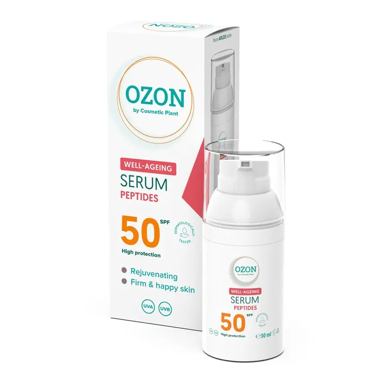 Ser cu peptide SPF 50 OZON Well-Ageing 30 ml – Cosmetic Plant