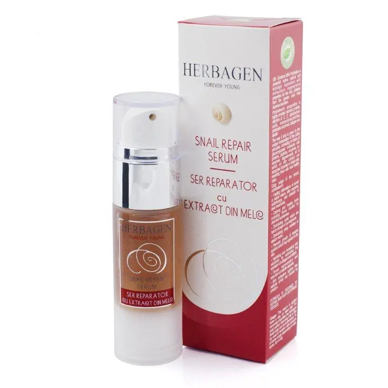 Ser reparator cu extract de melc 30 ml – Herbagen - Hidratare
