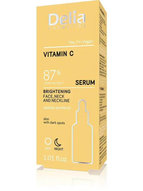 Ser vitamina C zi și noapte față, decolteu 30 ml – Delia