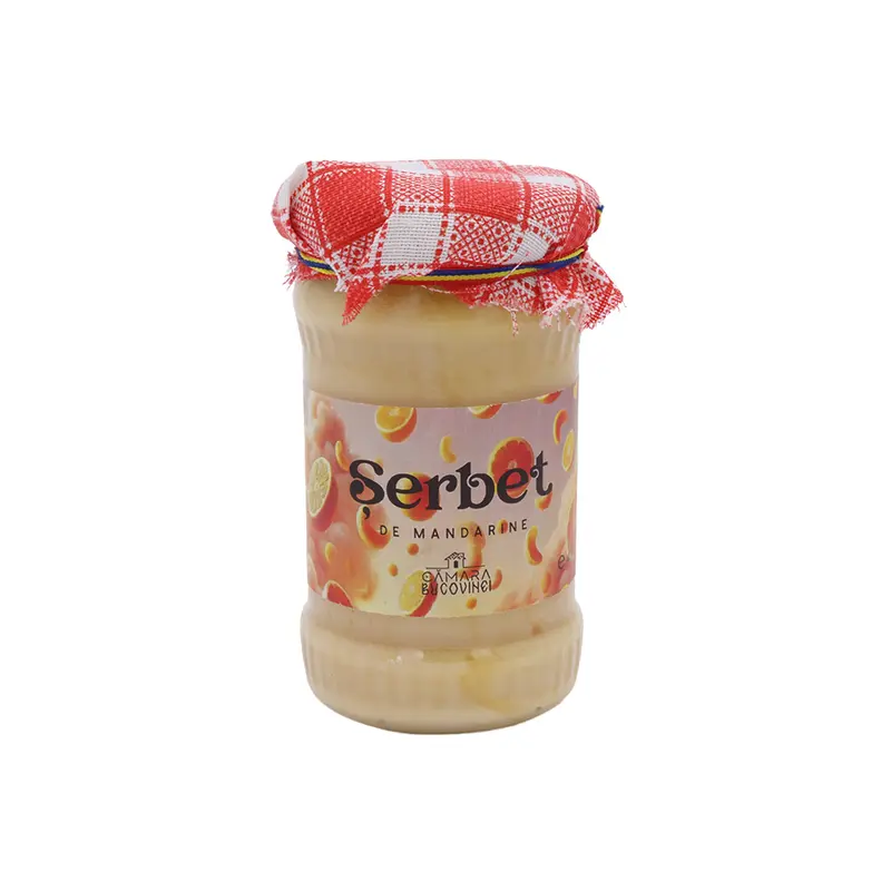 Șerbet de mandarine 400 g – desert natural, aromat și revigorant