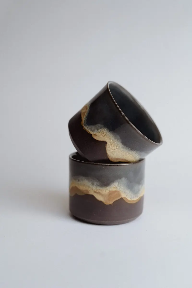 Set 2 cani - Espresso/Cortado/Matcha - Stormy Mountains