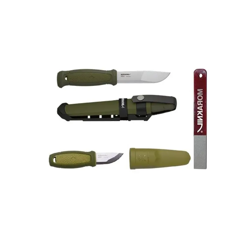 Set 2 cutite camping si diamant de ascutire, MORAKNIV ( CBS 110 )