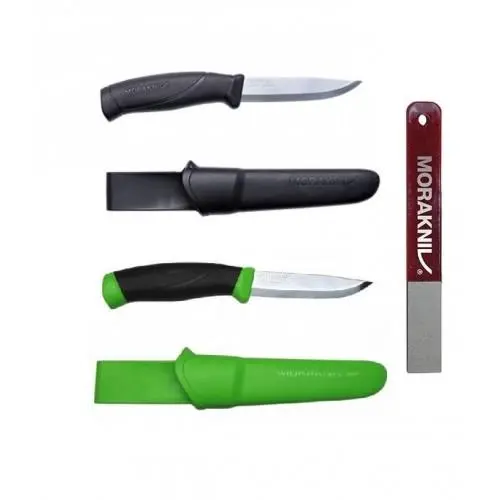 Set 2 cutite camping si diamant de ascutit, MORAKNIV ( CBS 118 )