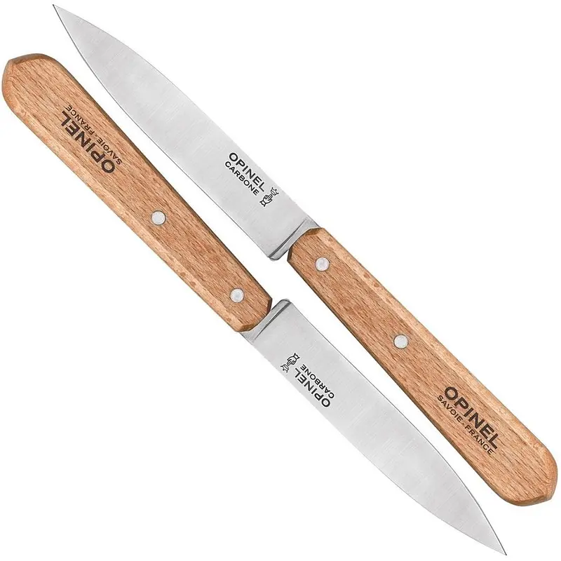 Set 2 cutite de masa, lama 10 cm, Opinel No. 102 Carbon ( 001222 )