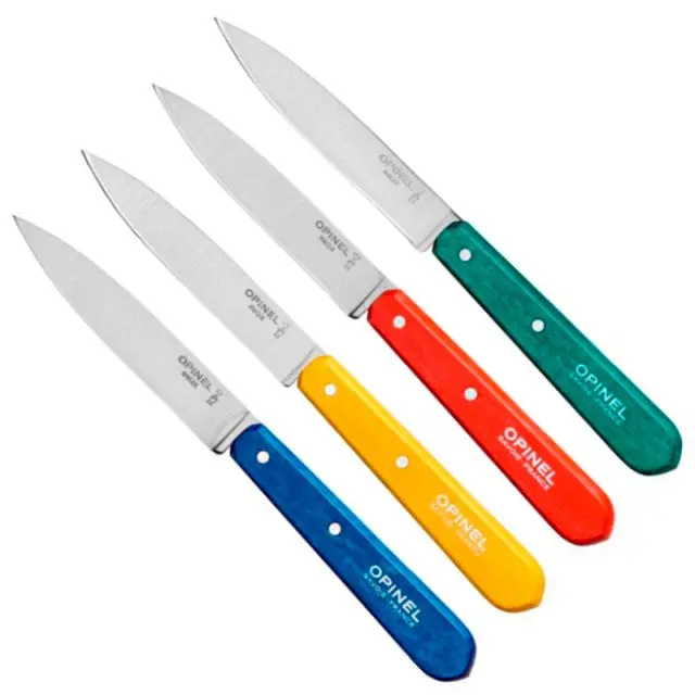 Set 4 cutite de bucatarie, lama 10 cm, varf ascutit, OPINEL ( 001233 )