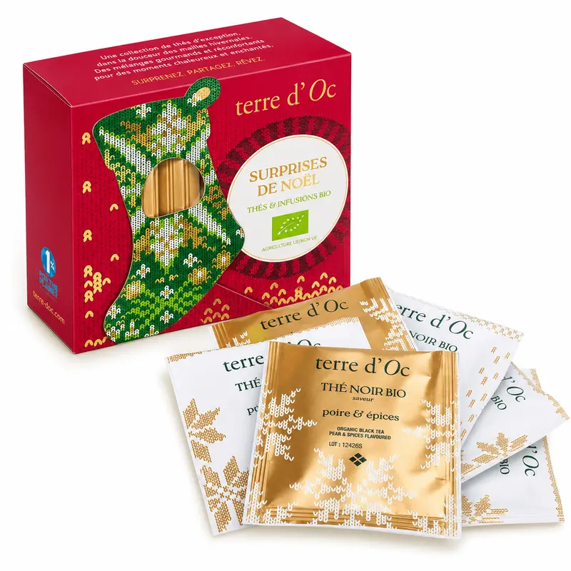 Set cadou cu 6 ceaiuri și amestecuri de plante bio Terre d'Oc