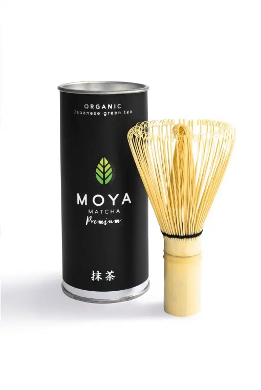 Set Ceai Verde Matcha bio 30g + perie de bambus chasen Moya Matcha