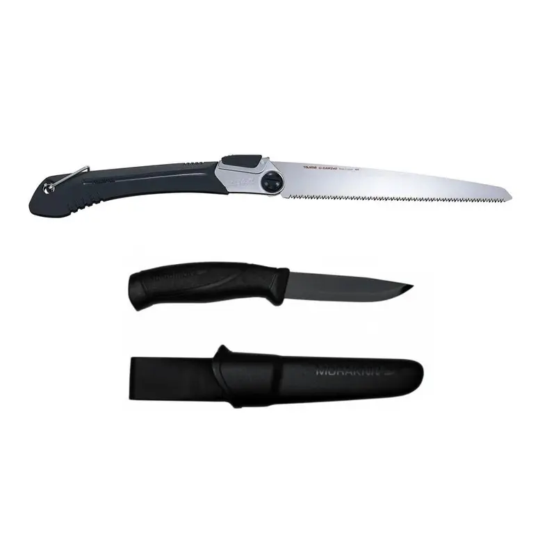 Set cutit MORAKNIV Companion Black si fierastrau TAJIMA ( CBS 128 )