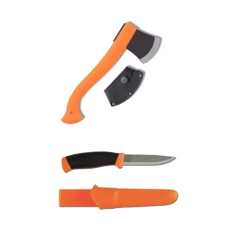 Set cutit MORAKNIV COMPANION si topor MORAKNIV OUTDOOR portocaliu ( CBS24 )