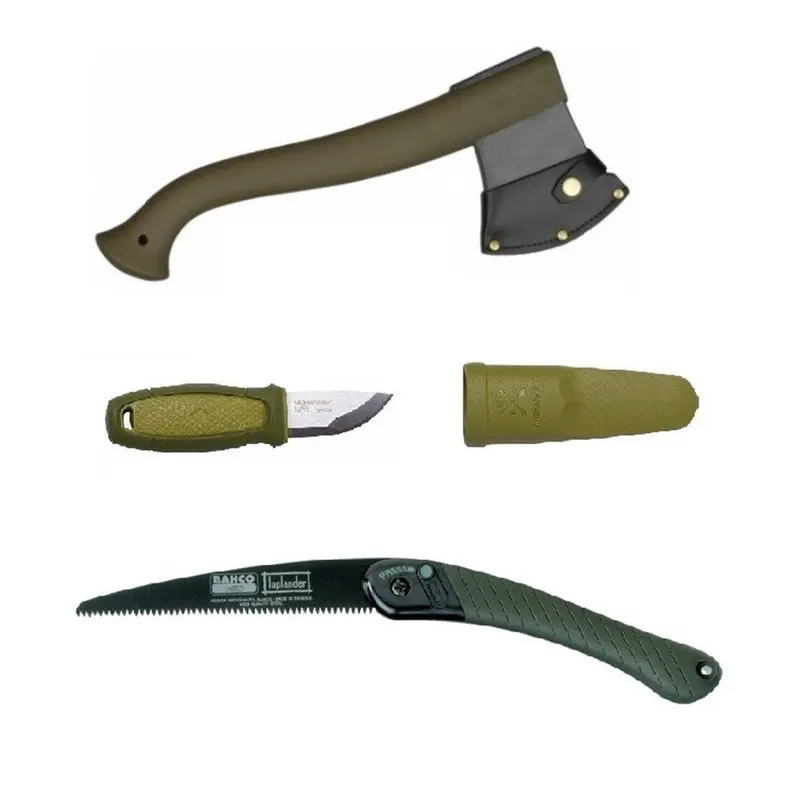 Set cutit MORAKNIV ELDRIS, topor MORAKNIV OUTDOOR si fierastrau BAHCO LAPLANDER ( CBS2 )