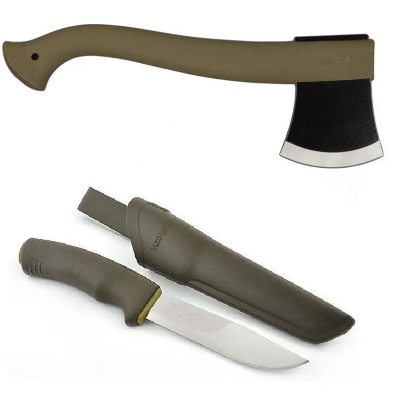 Set cutit MORAKNIV FORREST si TOPOR MORAKNIV OUTDOOR VERDE ( CBS22 )