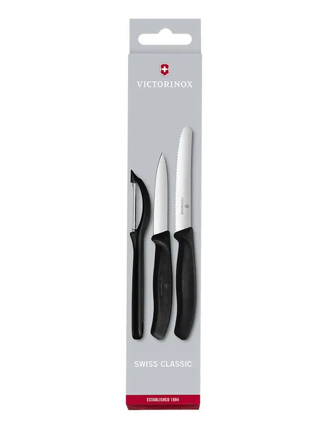 Set de 2 cutite si aparat de decojit, VICTORINOX SWISS CLASSIC ( 6.7113 )
