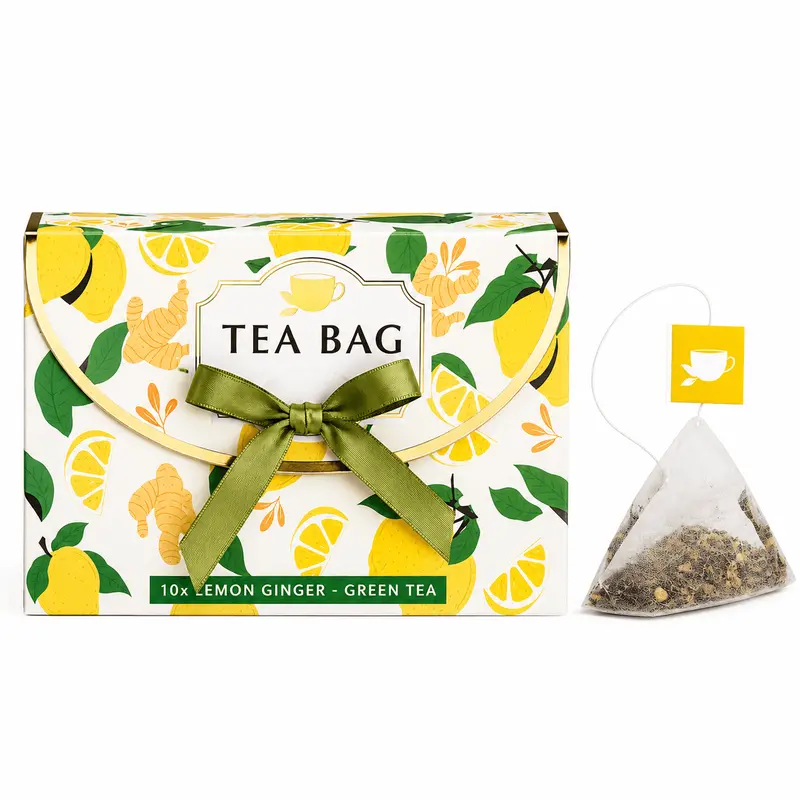 Set de ceai verde cu lămâie și ghimbir Becky's 15g