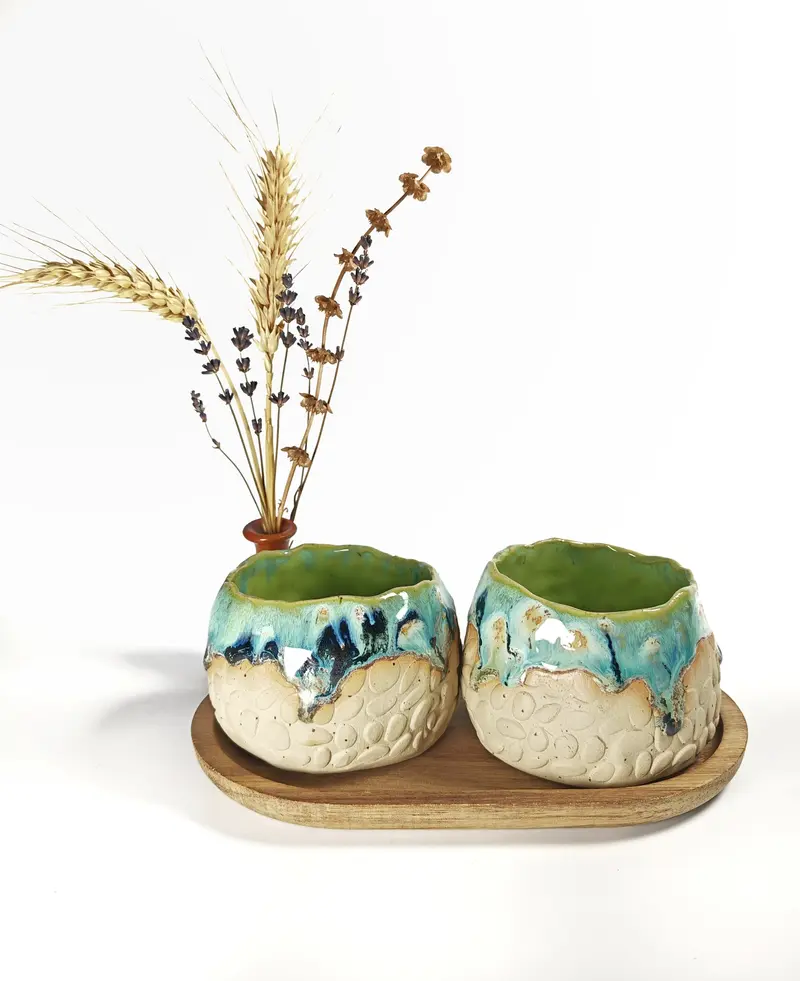 Set Happy Meadow cu tavita lemn