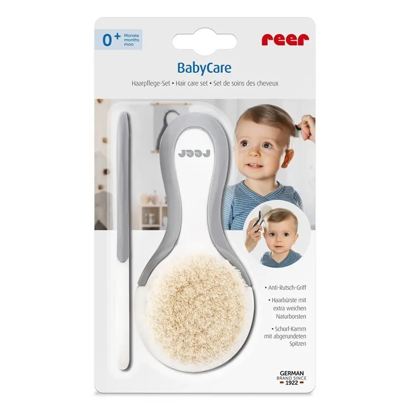 Set perie și pieptene bebeluși +0 luni 1 set – Abi Solutions
