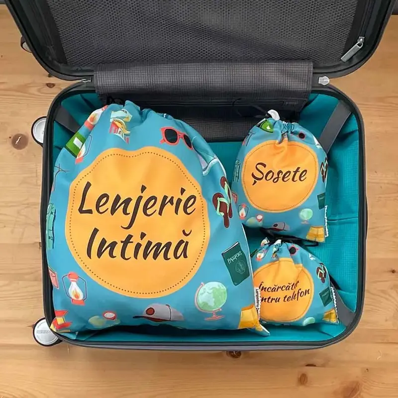 Set săculeți voiaj In jurul lumii Pentru El (Tip 1)