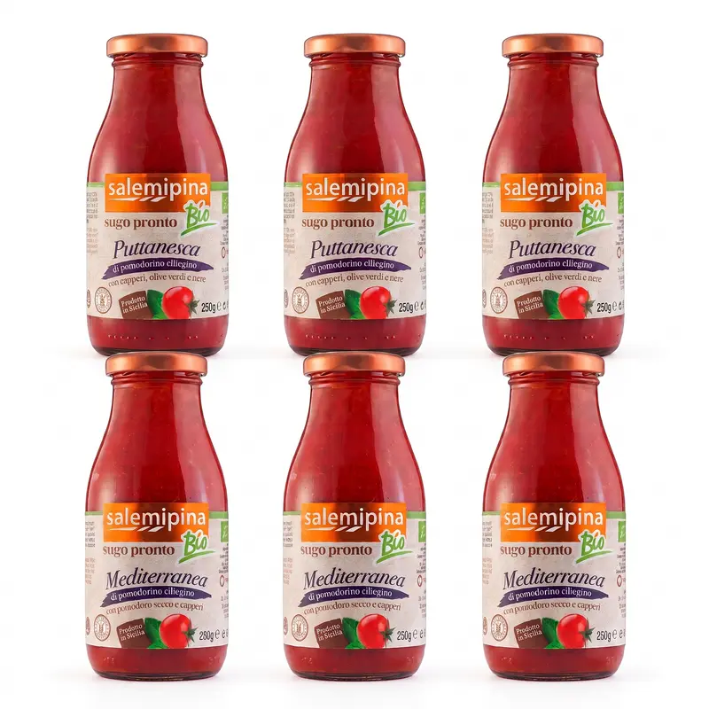 Set Sosuri BIO pentru Paste 250 gr x 6