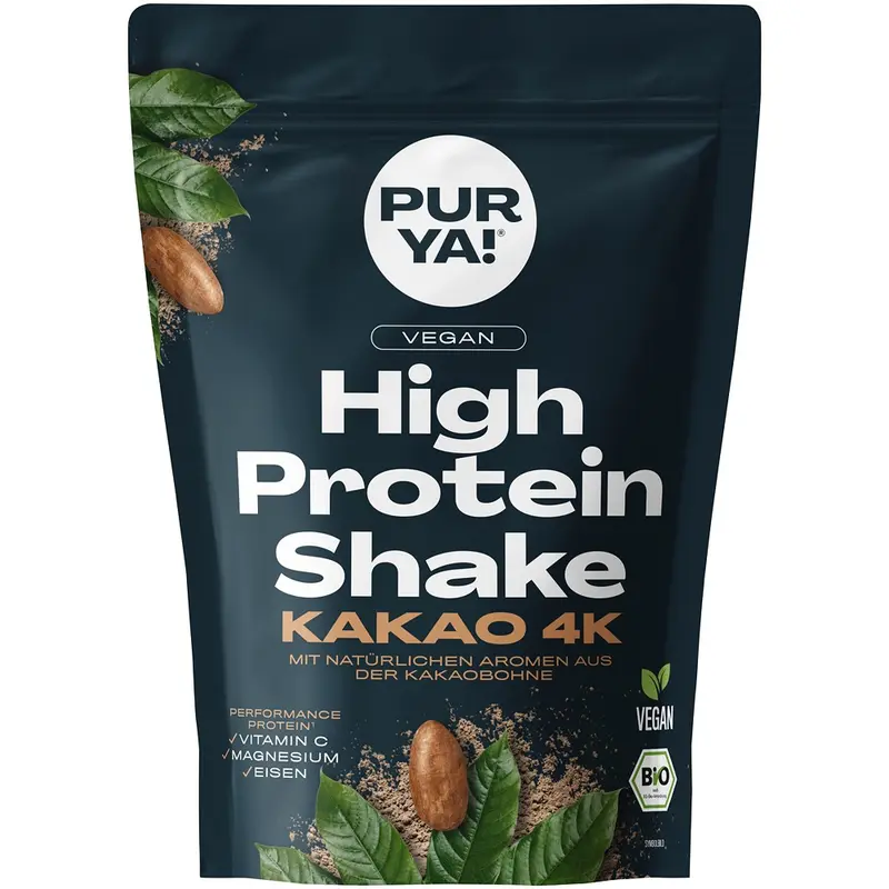 Shake proteic bio cu cacao vegan, 300g | Purya
