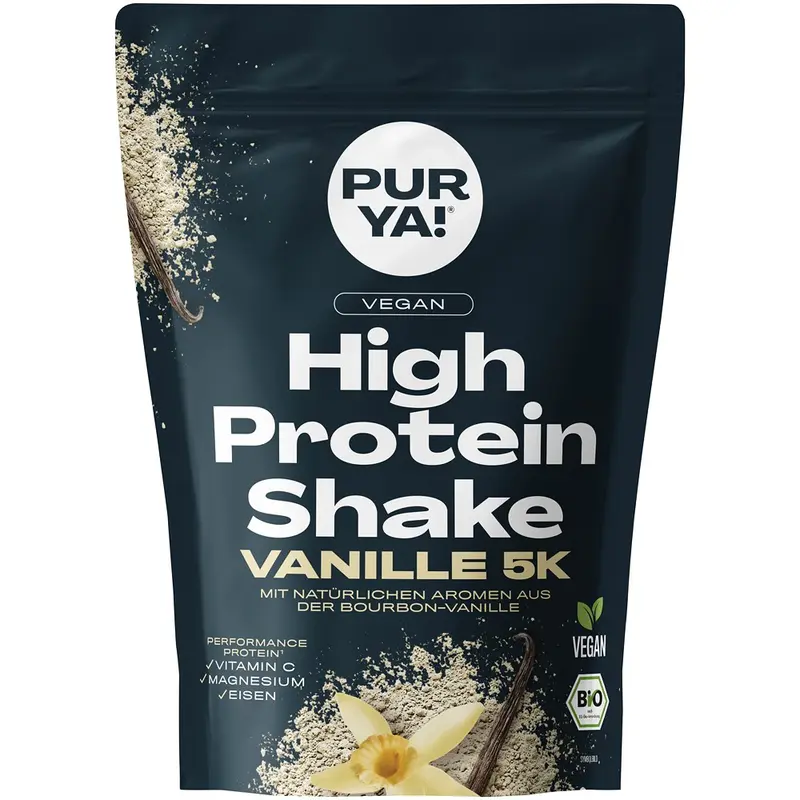 Shake proteic bio cu vanilie vegan, 300g | Purya