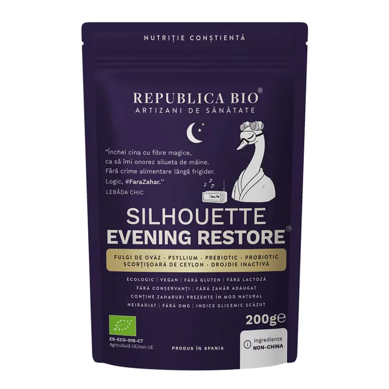 Silhouette Evening Restore, pudra functionala ecologica, FARA GLUTEN, Republica BIO, 200g