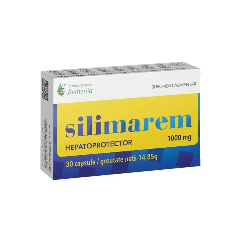 Silimarem 1000 mg 30 capsule – Remedia - Confort digestiv