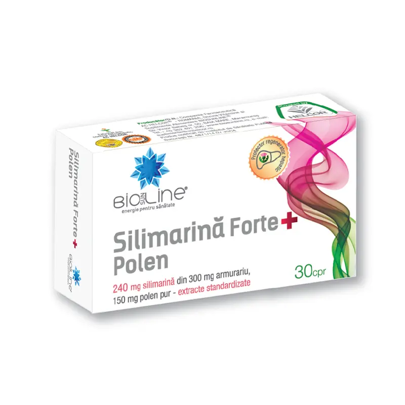 Silimarină Forte + Polen 30 comprimate – Helcor