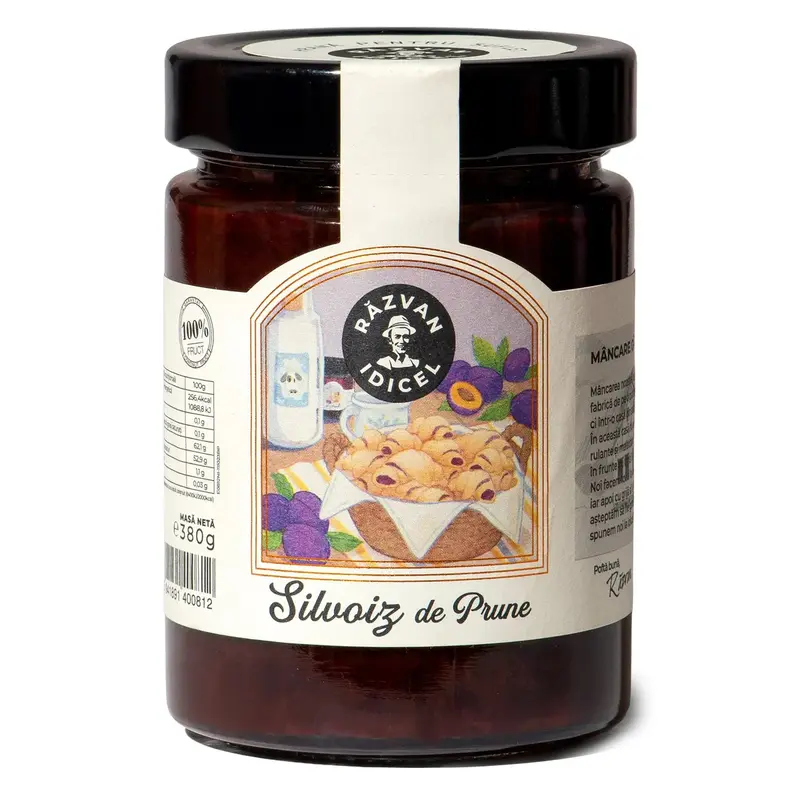 Silvoiz de prune la ceaun fără zahăr adăugat, 380g | Răzvan Idicel