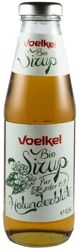 Sirop bio din flori de soc, 500ml Voelkel