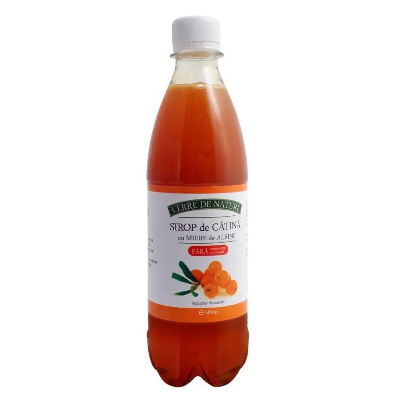 Sirop de cătină cu miere 500 ml – Manicos - Gust plăcut