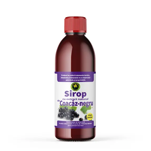 Sirop de coacaz negru fara zahar 500ml Hypericum Impex