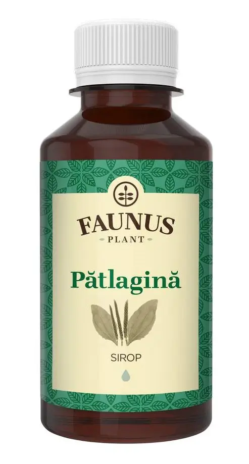 Sirop de Pătlagină 200 ml – Faunus Plant - Pentru familie
