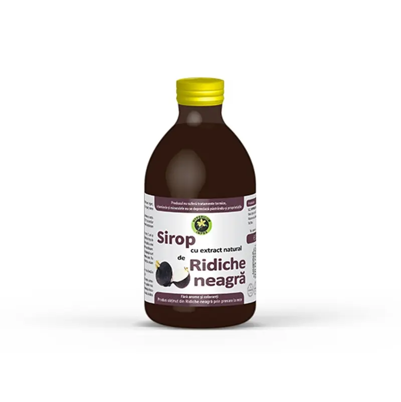 Sirop de ridiche neagră cu zahăr 250 ml – Hypericum
