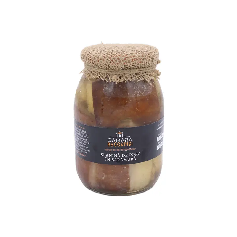 Slănină în saramură 800 g – preparat tradițional, fraged și gustos