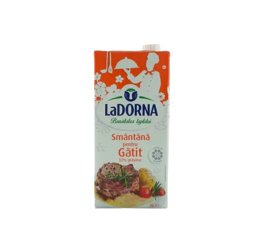 Smântână pentru gătit LaDorna 32%, 1 l