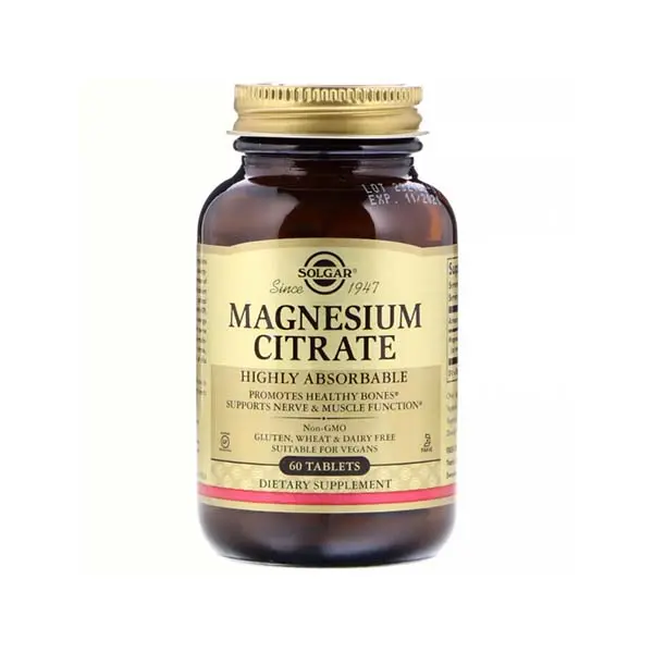 Solgar Citrate Magnesium 200Mg Tabs 60S