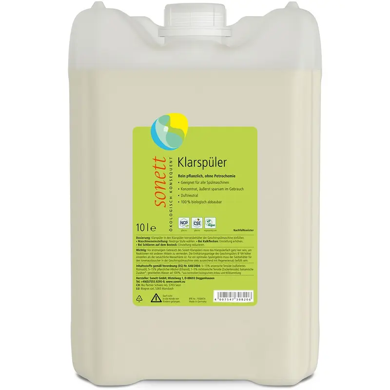 Solutie ecologica pentru clatit vase, 10L | Sonett