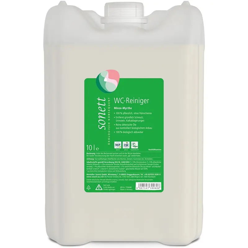 Solutie pentru curatat toaleta cu menta si mirt, 10L | Sonett