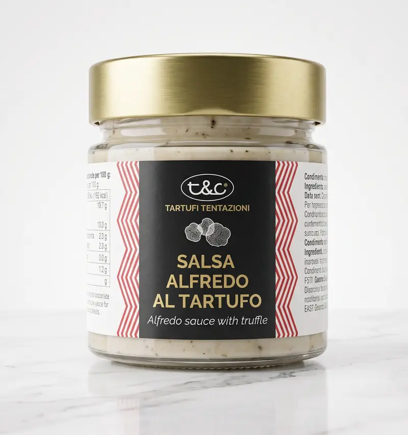 Sos Alfredo cu Trufe si Branzeturi, 180 gr, T&C Tartufi Tentazioni