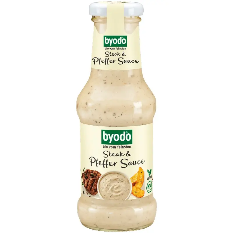 Sos bio de piper pentru carne fara gluten, 300ml