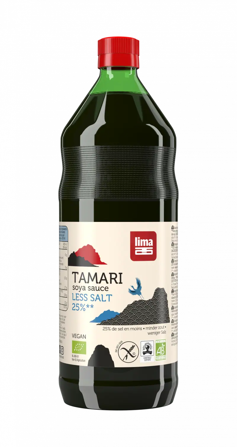 SOS DE SOIA TAMARI CU CONTINUT REDUS DE SARE BIO 250ML