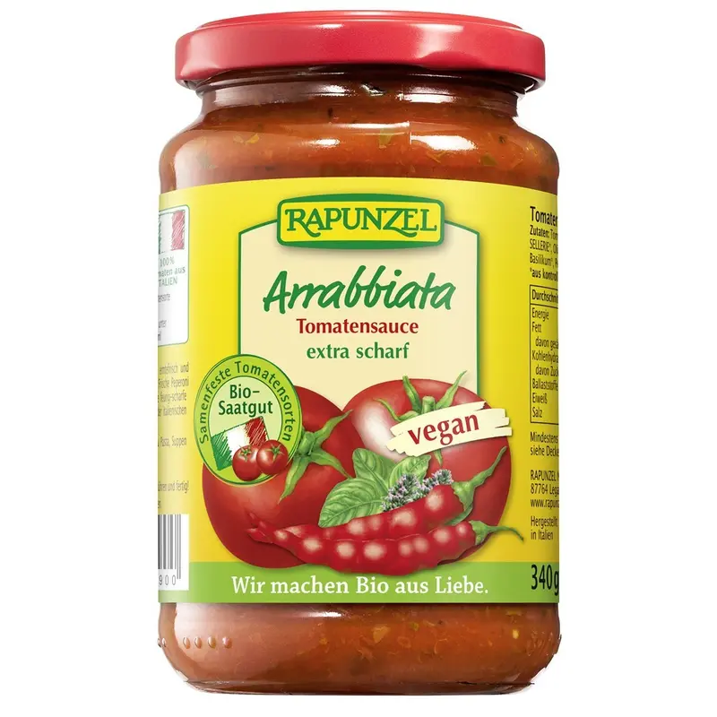 Sos de tomate Arrabbiata BIO, 340g