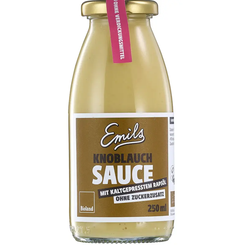 Sos de Usturoi Bio Vegan Fara Zahar Emils 250 ml