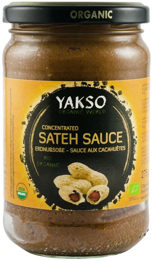 Sos Sateh bio de arahide, concentrat, 275g Yakso