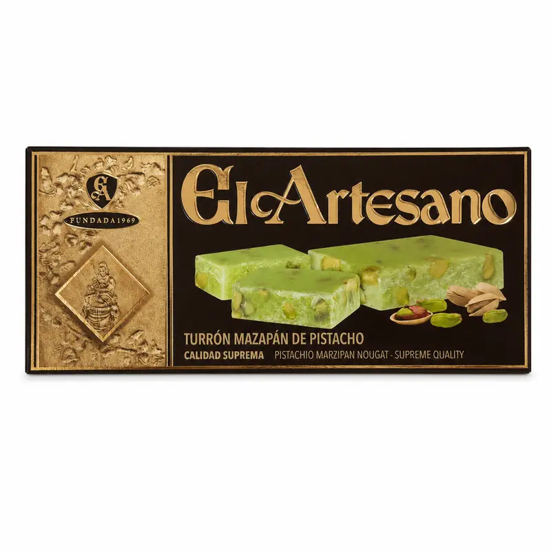 Specialitate de turrón cu fistic El Artesano 200g