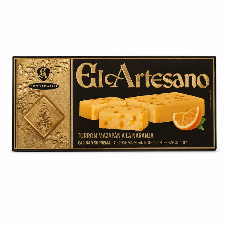 Specialitate de turrón cu portocală El Artesano 200g